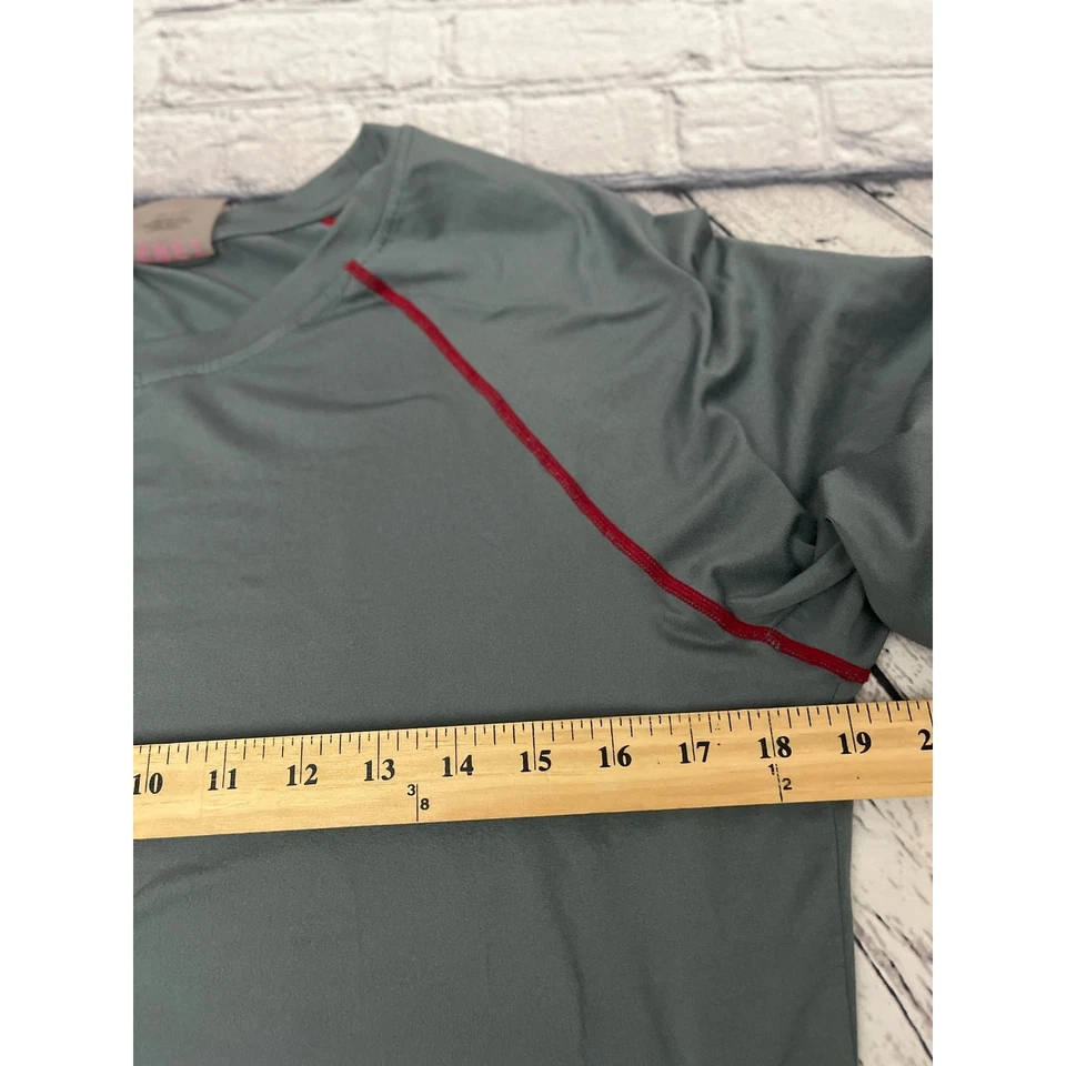 Camisa deportiva de ocio mediana Terez gris manga larga cuello redondo para mujer Foto 4 de 4