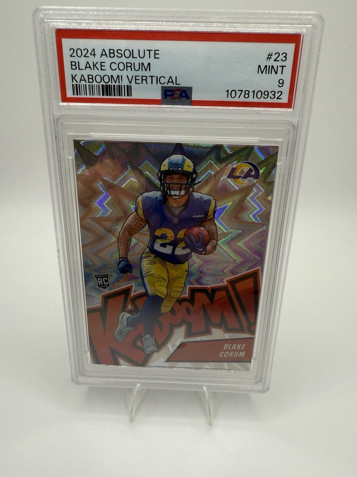 Blake Corum Panini Absolute Kaboom! Vertical #23 Base
