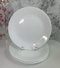 Corelle Vitrelle Winter Frost White Dinner Plates 10 1/4" (Set of 6) Nice!