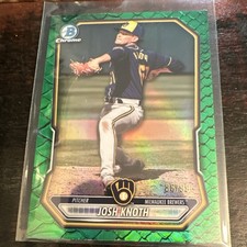 2025 Bowman Chrome Prospects Green /99 #BCP-136 Josh Knoth - Brewers