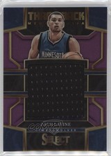 2022-23 Panini Select Throwback Memorabilia Purple Prizm 41/99 Zach LaVine 12yh