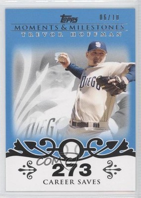 2008 Topps Moments & Milestones Blue 6/10 Trevor Hoffman #32 HOF 0q4