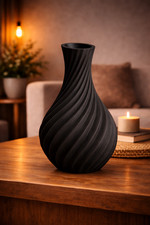 Designer Vase aus nachhaltigem Biomaterial – Modernes Wohnaccessoire Natur 008