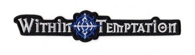 Within Temptation Patch Embroidered Iron On Band White Logo Symphonic Metal
