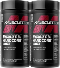 Muscletech Hydroxycut Hardcore Elite Weight loss & Energy Pills 100ct -Pack of 2