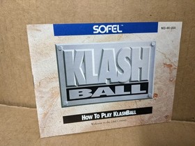 Klash Ball for Nintendo NES with rare Dragon Fighter Poster Klashball
