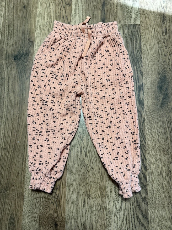 Jessica Simpson Conjunto Niñas Pequeñas Talla 24M Rosa Negro Manga Larga Camisa Pantalones Foto 2 de 4