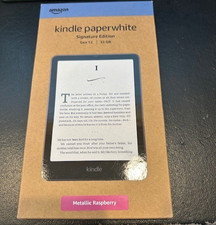 Amazon Kindle Paperwhite Signature Edition Gen 12 - 32GB, Metalic Raspberry