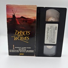 Dances With Wolves VHS Movie 1991 Kevin Costner Orion Home Video TESTED