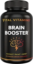 Vital Vitamins Brain Supplements with Bacopa Monnieri - for Memory and Focus –