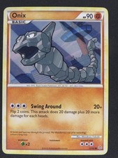 Onix 57/95 Common HGSS Unleashed Pokemon LP