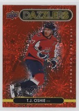2021-22 Upper Deck Series 2 Dazzlers Red TJ Oshie #DZ-98 0r2s