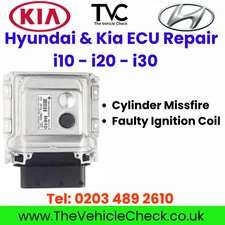Kia & Hyundai i10 i20 i30 ECU Faulty Ignition Coil Repair Service - Plug & Play 