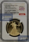1776 - 2026 W Proof $50 American Gold Proof Eagle 1 oz NGC PF70UC Dual Date !