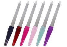 Metal Nail File 6 Pcs Nail Files for Natural Nails Made of Stainless Steel