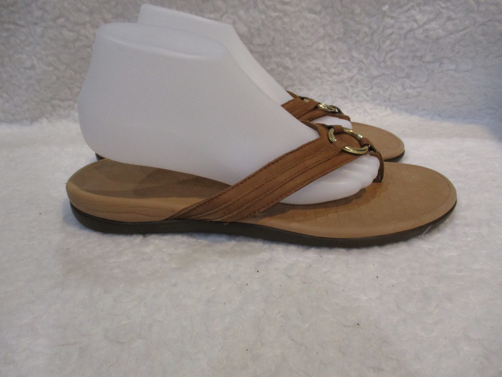 Women's Vionic, Brown Leather, Flip Flop, Sandals, Shoes, Size 11