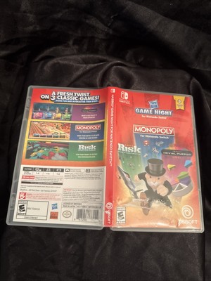 HASBRO GAME NIGHT MONOPOLY RISK TRIVIAL PURSUIT Replacement Cover Art& Case ONLY