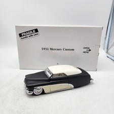 Danbury Mint Rare 1951 Mercury Custom 2 Door Coupe Matte Black White Top 124
