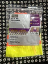 (6) NEW MSA Hard Hat/Cap Sun Shade Protection Head & Face Breathable Mesh Hi-Viz