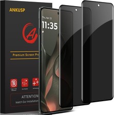 2-Pack Anti-Spy Privacy Screen Protectors for MOTO Edge 2025 - Scratch Resistant