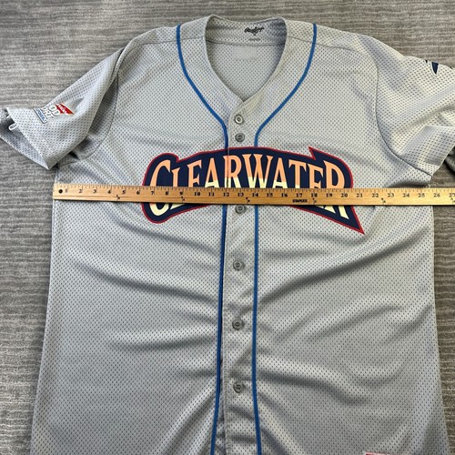 Clearwater Threshers Jersey Mens 48 Gray Baseball MILB Minor League Player Issue - Picture 10 of 11
