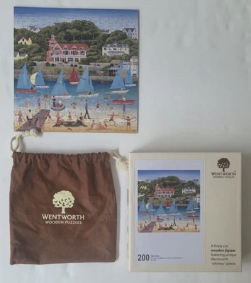 Wentworth Wooden Jigsaw Puzzle 'Salcombe' Louise Braithwaite - 200 pc - EXC - Image 1 of 4