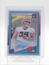 MASON GRAHAM 2025 DONRUSS OPTIC RATED ROOKIE AUTOGRAPH RC AUTO /350 Q6383