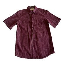 Hedley & Bennett Shirt Mens XS Polka Dot Short Sleeve Button Up Top Casual USA