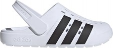 adidas Adilette Clog Sliders White Slip On Pool Gym Shower Sports Beach Slides