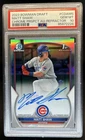 2023 Bowman Draft Matt Shaw Chrome Auto Refractor 1st #/499 Cubs PSA 10 GEM MINT