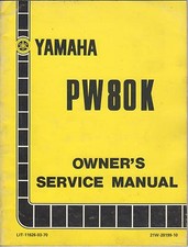 1983 YAMAHA MOTORCYCLE PW80K  LIT-11626-03-70 OWNER'S SERVICE MANUAL (427)