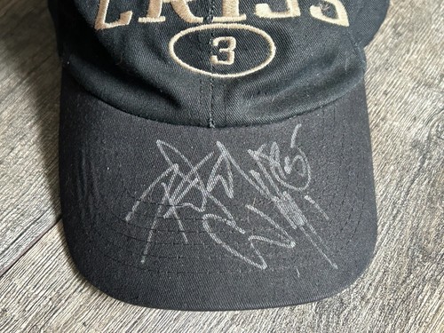Kiss Hat PETER CRISS 3 Logo SIGNED Autograph Adjustable Vintage Kiss Memorabilia - Picture 2 of 6