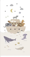Noahs Ark Fabric Boat Animals Bible Religious Cotton Dear Stella 24X44" Panel