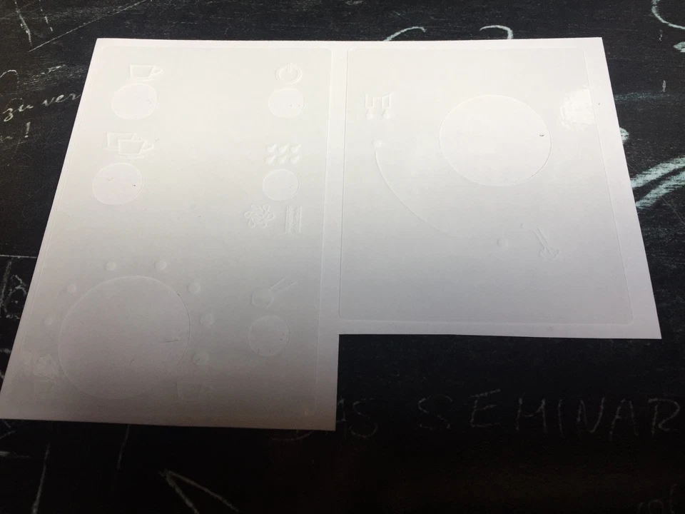 Jura Impressa E-Serie Tastensymbolaufkleber (glänzend) für lackierte Oberflächen