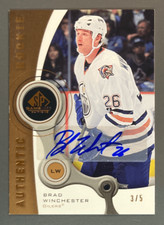 BRAD WINCHESTER 2005-06 SP Game Used Rookie Autograph 3/5