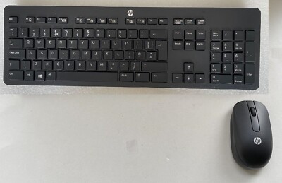 HP Wireless Keyboard Mouse 803183-031 English UK USB SM-2064 Inc 