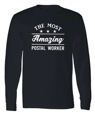 Postal Worker Long Sleeve Tshirt Mail Carrier Post Office Mail Delivery T-Shirt