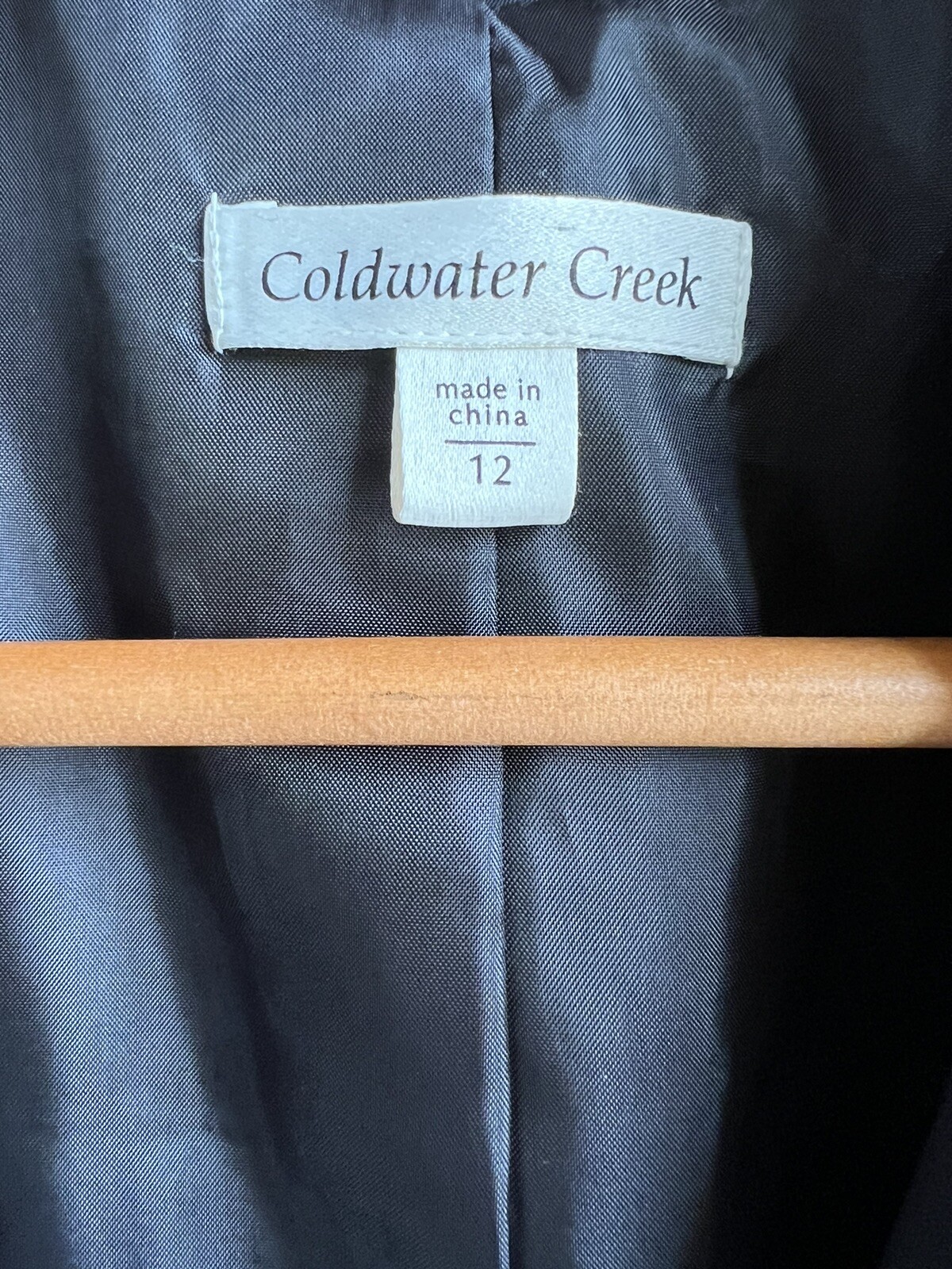 Coldwater Creek Basic Black Full Zip Fully Lined … - image 2