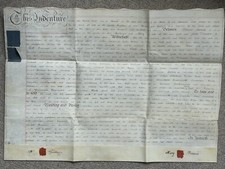 1801 Indentured Property Deed, “Sneads”;  Red Lion Inn Pub, Westerham, Kent