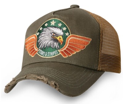 Basecap Baseball Cap Cappy USA Spirit Western Kappe Amerika Mütze Eagle Adler