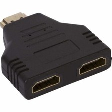 2 - 1X HDMI Male to 2X HDMI Female Y Splitter Switch Adapter Cable Buyers Point