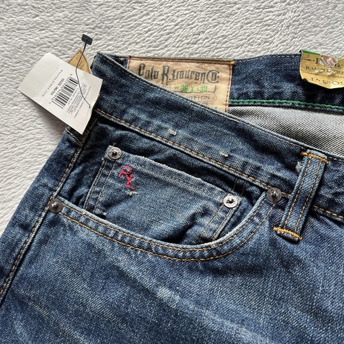 Polo Ralph Lauren 018 jeans slim dritto uomo W36 L32 blu 100% cotone denim - Foto 9 di 18