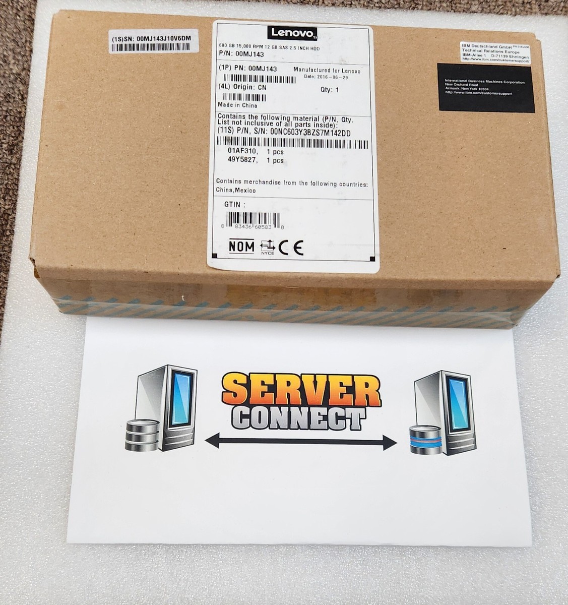 IBM 00MJ145 Lenovo 600GB 10K 6Gb SAS 2.5 HDD IBM 00MJ145 SAS-6GBPS 600GB-10000RPM ハードドライブW-TRAY Amazon.com: IBM 00AJ092 - Lenovo 600GB 10K 6Gbps SAS 2.5
