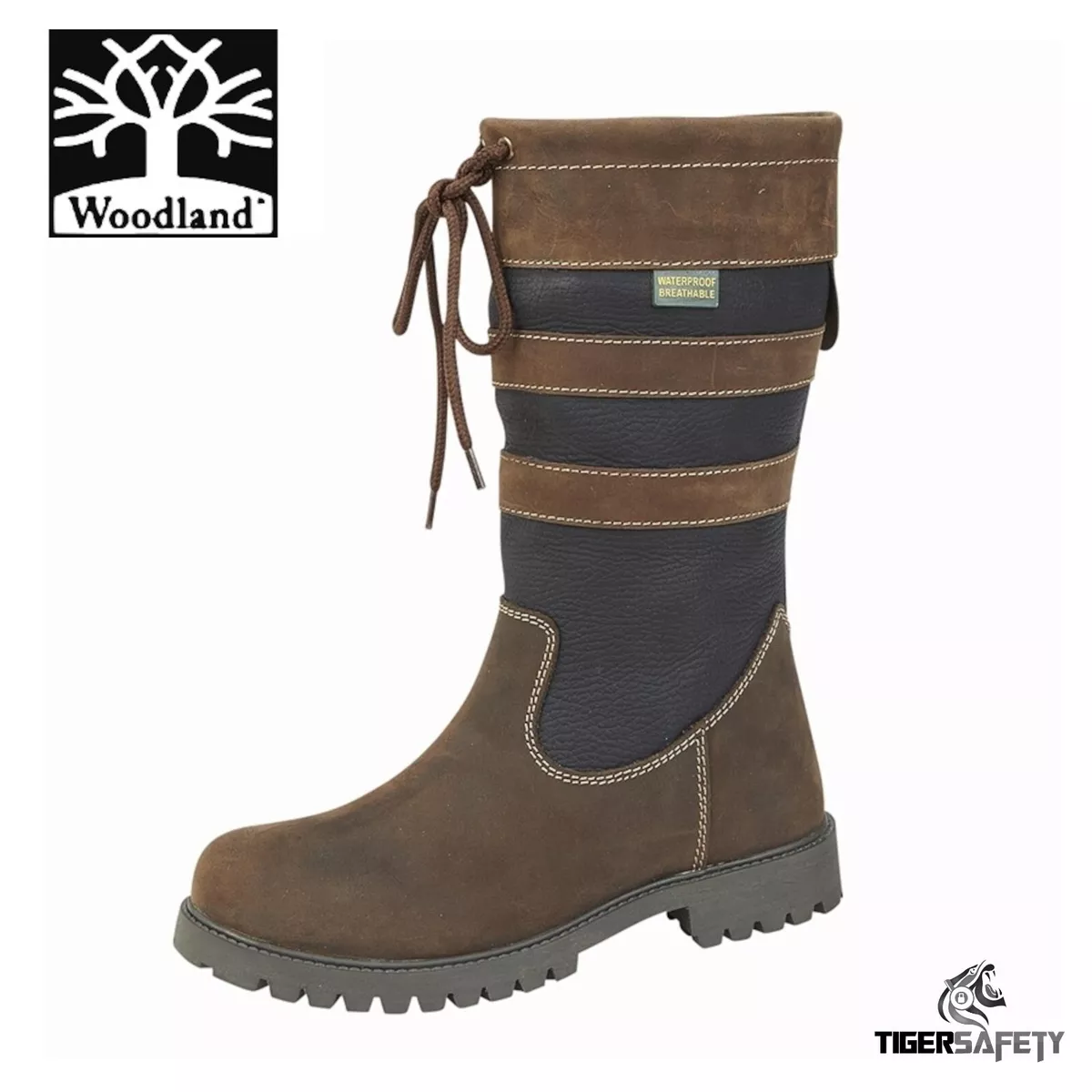Woodland L277DB Ladies Brown Mid Leg Waterproof Riding Hunting