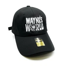 Waynes World Dad Hat Strapback (Black)