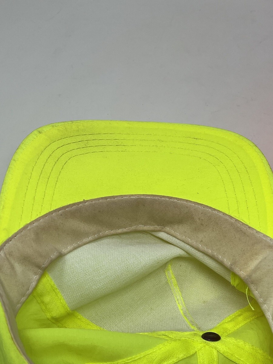 Vintage 80s 90s Bright Neon Hats, Nylon Snap Back Hat, Neon