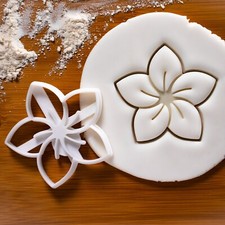 Frangipani Flower Cookie Cutter - floral spri...