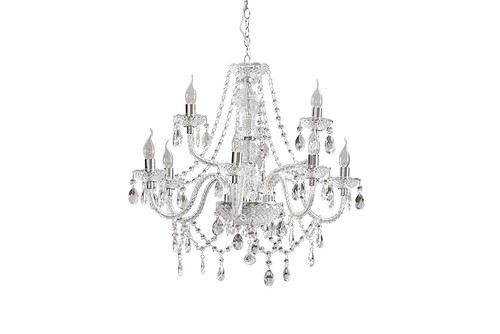 Eleganter Kronleuchter CRYSTAL Acryl Deckenlampe Deckenleuchte Hängeleuchte - Bild 9 von 10