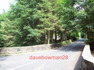 PHOTO  CRAG BRIDGE WILDBOARCLOUGH STONE BRIDGE OVER CLOUGH BROOK. THE PLAQUE ON