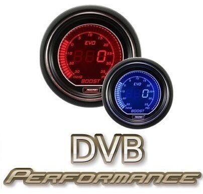Prosport 52mm EVO Car Boost Gauge PSI LCD Digital Display Red Blue - Picture 1 of 1
